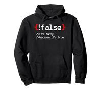 False It's funny Because It's True Pullover Hoodie