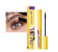 False Lash Effect Mascara, Black Waterproof Mascara for Short, Fine Lashes - Lengthening & Thickening Formula, Natural Smudge-Proof Mascara for Sensitive Eyes, Long Lasting Longer Curling