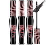 False Lash Effect Mascara,Lash Black Volumizing,Volume-Shaping,Waterproof, Smudge-Proof, False Eyelash Effect, Perfume-Free,Long-Lasting,4D Silk Fiber Mascara for Dramatic False Lash Effect#Pink