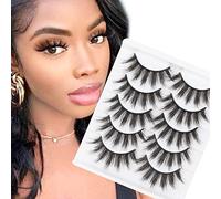 False Lashes Mink Natural Eyelashes 3D Mink Faux Mink Lashes Wispy Short Eyelashes Fluffy Lashes Natural Look 5 Pairs Pack by Glowingwin