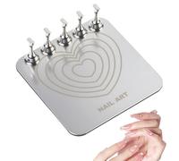 False Nail Holder - Magnetic Manicure Practice Tool, Stable and Reusable - DIY Nail Support Salon Supplies, for Women Mom Wife Girlfriend Girls Professionals