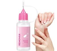 False Nail Remover - 15 ml Glue Remover for Sticking Nails - Shatterproof, Long-Lasting Base Coat Removal for Competitions, Repairs, Travel, Bridal Styling and Technician Training