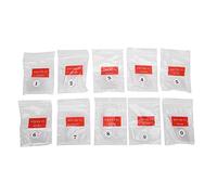 False Nail Tips Artificial French Half Manicure 500pcs Nail Art Accessory ABS Material Transparent 10 Sizes Home Nail Salon (Transparent)