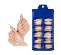 False Nails 100 PCS/Box Solid Colour False Nail Tips Fake Nails Art Long Stiletto Manicure DIY Tools Full Style 20Colors(07)