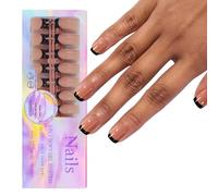 False Nails 150 Pieces Fake French Nails Square Short Sticker Nail Art Full Cover Press on Nails Fake Nails DIY Artificial Nail for Women Girls Nail Decorations