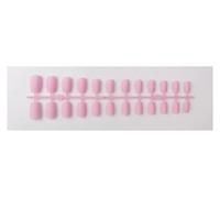 False Nails 1PCS DIY Matte False Nails Square Head Frosted Press on Nail Tips Full Cover Artificial Fingernails Ballet Detachable No Glue(Color20)