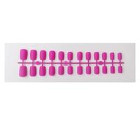 False Nails 1PCS DIY Matte False Nails Square Head Frosted Press on Nail Tips Full Cover Artificial Fingernails Ballet Detachable No Glue(Color22)