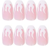 False Nails, 24 Pieces 12 Different Sizes Natural French Artificial Fingernails False Nail Tips Acrylic Artificial Fake False Nails Art Tips For Nail Diy Professional process