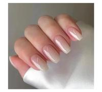 False Nails 24Pcs Fashion Fake Nails Press on Short Square Head False Nail Art Green Leopard Print Design Artifical Full Cover Tips(Color31)