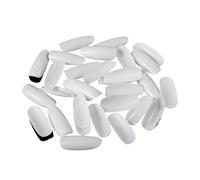 False Nails 500pcs/pack Acrylic Nails Round Shapes False Nail Tips Full Cover French Fake Art Tools(White 500pcs)