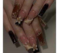 False Nails Boasting Reflective Shinier and Secure False Nails Perfectly for Day Wear Secure &Durability Finish French Nail