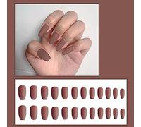 False Nails Elegant Glossy Nails Finished Wearing Color Wearing 3ML 24 Finished Nails PC Frenchnails (G, One Size)