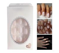 false nails, false nails, glue free nails | 24 removable false nails, no need to press glue on nails, false nails, false nails, press-on nails, short false nails for girls and women