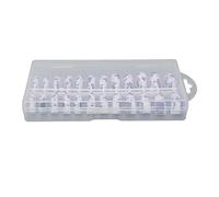 False Nails Pack 144pcs Detachable Multi Types Full Cover Press On Mixed False Nails Tips Kit for Nail Salon DIY Wedding Christmas ABS Material Different Sizes