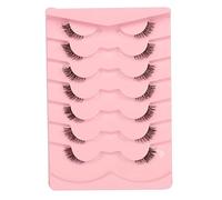 False Natural Cat Eye Half Fluffy Clear Band 3D Faux Mink Pack Soft Strips Fake 7 Pairs