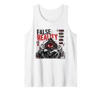 False Reality Simulation Error Cyber Glitch Dystopian Art Tank Top