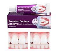 False Teeth Adhesive,40g Cushion Sealant Stabilizer Tighten Secure Hold - Thermoplastic Denture Adhesive,for Women Adults Daily Full Partial Wearers Travel Home