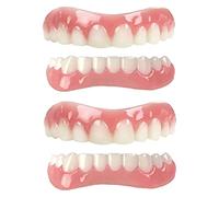 False Teeth Veneers 2 Pairs Upper and Lower Cosmetic Teeth Veneers Whitening Temporary for Men Women(1)