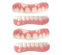 False Teeth Veneers 2 Pairs Upper and Lower Cosmetic Teeth Veneers Whitening Temporary for Men Women #1