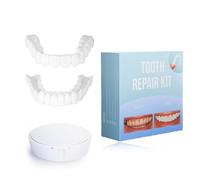 False Teeth Veneers Top and Bottom,Veneers Teeth,Clip on Veneers Top and Bottom,Forged Tooth Veneers Top and Bottom,Veneers Clip pn Top and Bottom Temporary Teeth for Confident Smile