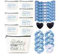 Falueqg 24Pcs Last Toast On The Coast Camp Bachelorette Party Favors Decorations, Bridesmaid Proposal Bridal Shower Wedding Gifts, last toast