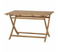 Falun Folding Table 120X80X74 Cm Frame And Tabletop Acacia Wood Natural Oiled
