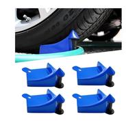 FALVFUN 4PCS Car Hose Guide, Vehicle Detailing Cleaning Tools Hose Guides Preventing Wash Stuck Under The Tires, Automotive Wheel Rolling System Tool for Washing, Universal Fit (Blue)