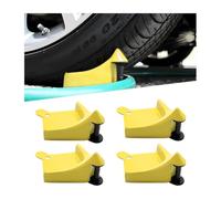 FALVFUN 4PCS Car Hose Guide, Vehicle Detailing Cleaning Tools Hose Guides Preventing Wash Stuck Under The Tires, Automotive Wheel Rolling System Tool for Washing, Universal Fit (Yellow)