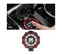 FALVFUN Car Push Start Button Cover, Anti-Scratch Vehicle Engine Start Stop Ring Protector, Automotive Interior Decor lgnition Key Switch Cover, Universal for SUV RV Truck (StyleA)