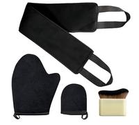 Falwley 4Pcs Self Tanning Mitt and Brush Set Reusable Fake Tan Mit