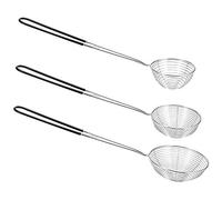 Falygda 3-Piece Round Hot Pot Strainer- Steel Asian - Spider Skimming Spoon Set, Mesh Spoon