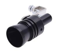 Falygda 53173 Aluminum Turbo Sound Whistle Exhaust Pipe Tailpipe BOV Blow-off Valve Simulator Black (Size XL)