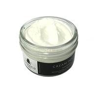 Famaco 50ml White Leather Deluxe Cream Polish for Boot and Shoe with Application Brush - Nourish and Leather Protector Kit for Boots and Shoes