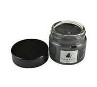 Famaco Grey Anthracite Leather Repair & Dye Cream with mixing pot and touch up brush