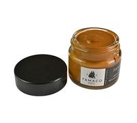 Famaco Leather Repair & Dye Cream 15ml | Self Seal Colourant for Quick Scratch Repairs & Re-Colouring | Suitable for Most Leather Items from Footwear to Upholstery (Tan Caramel Porc)