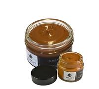 Famaco Light Brown 50ml Renovating Polish and 15ml Scuff and Scratch Dye with Polishing Cloth and Free Touch up Brush - Long Lasting Shine Protector Kit for Boots and Shoes