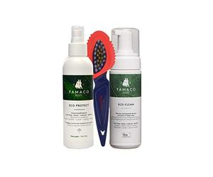 Famaco Professional 3 unit Suede/Nubuck Clean-Protector Kit. Perfect for Home use or on the Run for the highest quality for your shoes