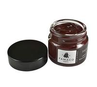 Famaco Red Bordeaux Leather Repair & Dye Cream with Mixing Pot and Touch up Brush