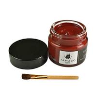 Famaco Red Rouge Shoe Dye Cream Polish With Application Brush - 15ml | Instant Shine and conditioning balm | Leather Repair Cream | Nourishing cream for Shoes & Bags, | Prevents leather from Cracking