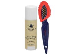 Famaco Suede Restore Rejuvinating Liquid for Suede, Nubuck and Material with sponge applicator and Suede Buzz Conditioning Brush
