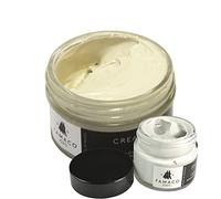 Famaco White 50ml Renovating Polish and 15ml Scuff and Scratch Dye with Polishing Cloth and Free Touch up Brush - Long Lasting Shine Protector Kit for Boots and Shoes