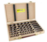 Famag 1410.200 Snake Drill Lewis, 8 Pieces in Wooden Box
