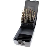 FAMAG 1594825 25pcs HSS-Ground Brad Point Drill Bit Set in Plastic Case