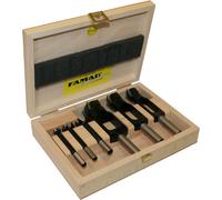 FAMAG 6PCS Plug Cutter with Bormax Bit Set 15, 20, 25mm, in Wooden Case, 1628306