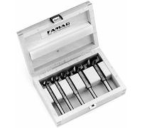 Famag 1633.515 Super Wood Drill Bit Set in Wooden Box, 15 Pieces