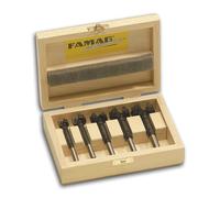 Famag 1663.505 HM-Bormax³, Forstner Drill Set in Wooden Box, Ø 15,20,25,30,35mm