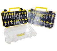 Famag Profi-Line Carbide Milling Cutter Set (22 Pieces Milling Cutter Set with Plastic Box, Flush Cutter/Prong Cutter/Groove Cutter/Groove Cutter/Profile Cutter/Writing Cutter …) 3382822