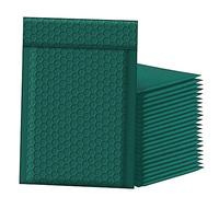 Famagic Bubble Mailers 6x10 Inch 25pcs Padded Envelopes Self Seal Mailing Envelopes Poly Bubble Padded Mailers Matte Shipping Envelopes Packaging for Small Business, Ultramarine Green
