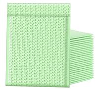 Famagic Bubble Mailers 8.5x12 Inch 25pcs Padded Envelopes Self Seal Mailing Envelopes Poly Bubble Padded Mailers Matte Shipping Envelopes Packaging for Small Business, Mint Green