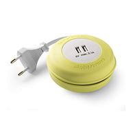 Famatel 2 m silicone rollable cable reel, with 2 USB, very flexible and durable, yellow, green, 9 x 9 x 4 cm